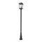 Z-Lite Beacon 3 Light Outdoor Post Mounted Fixture, Black & Clear Beveled 568PHXLR-519P-BK - alternate 1